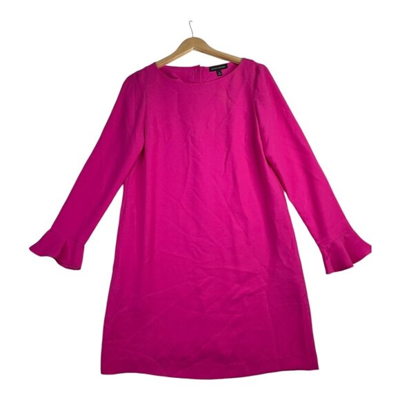 Banana Republic Knee Length Long Sleeve Dress size 8 Pink‎ - Picture 1 of 9
